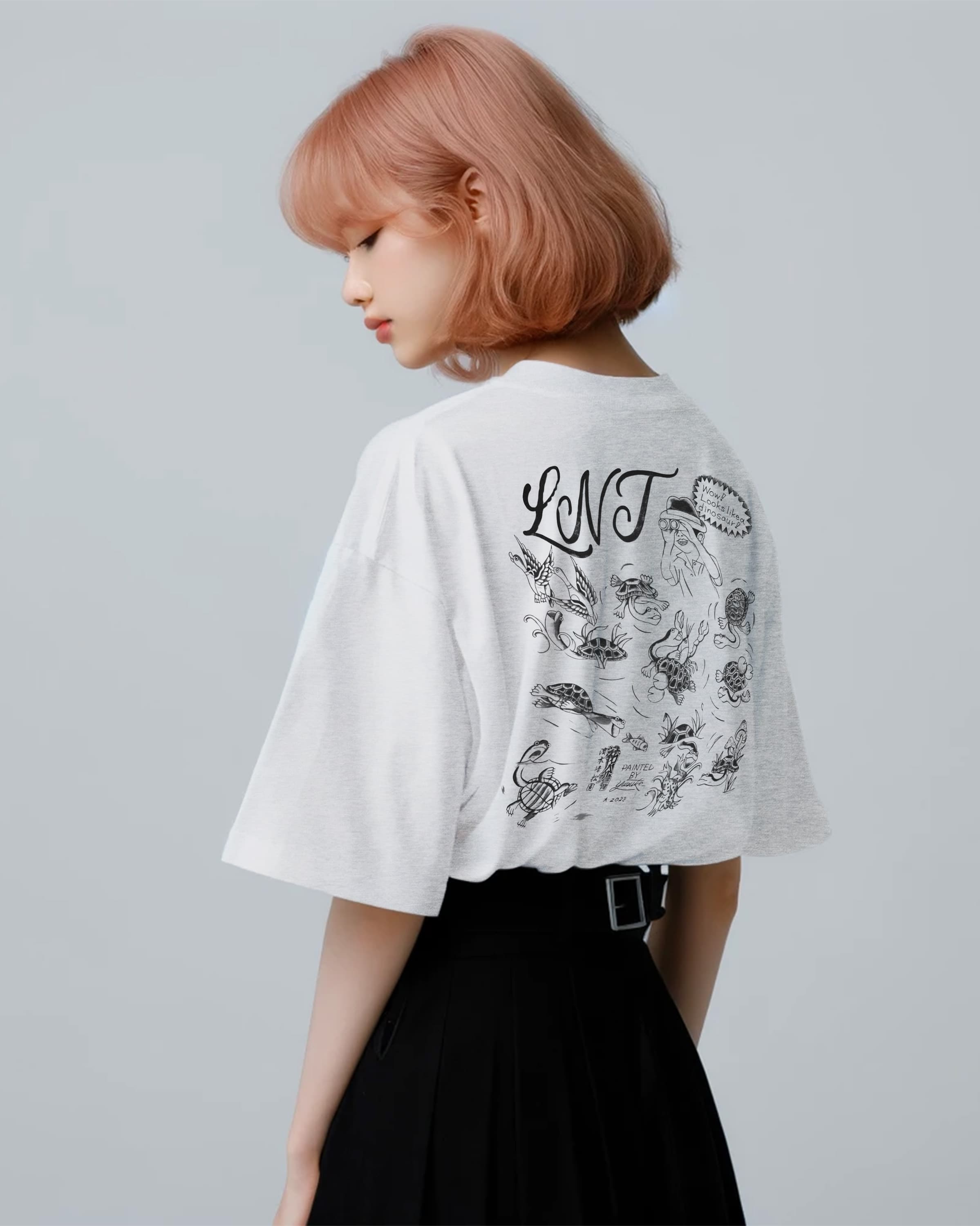 LNTオリジナルTシャツ(アッシュ)