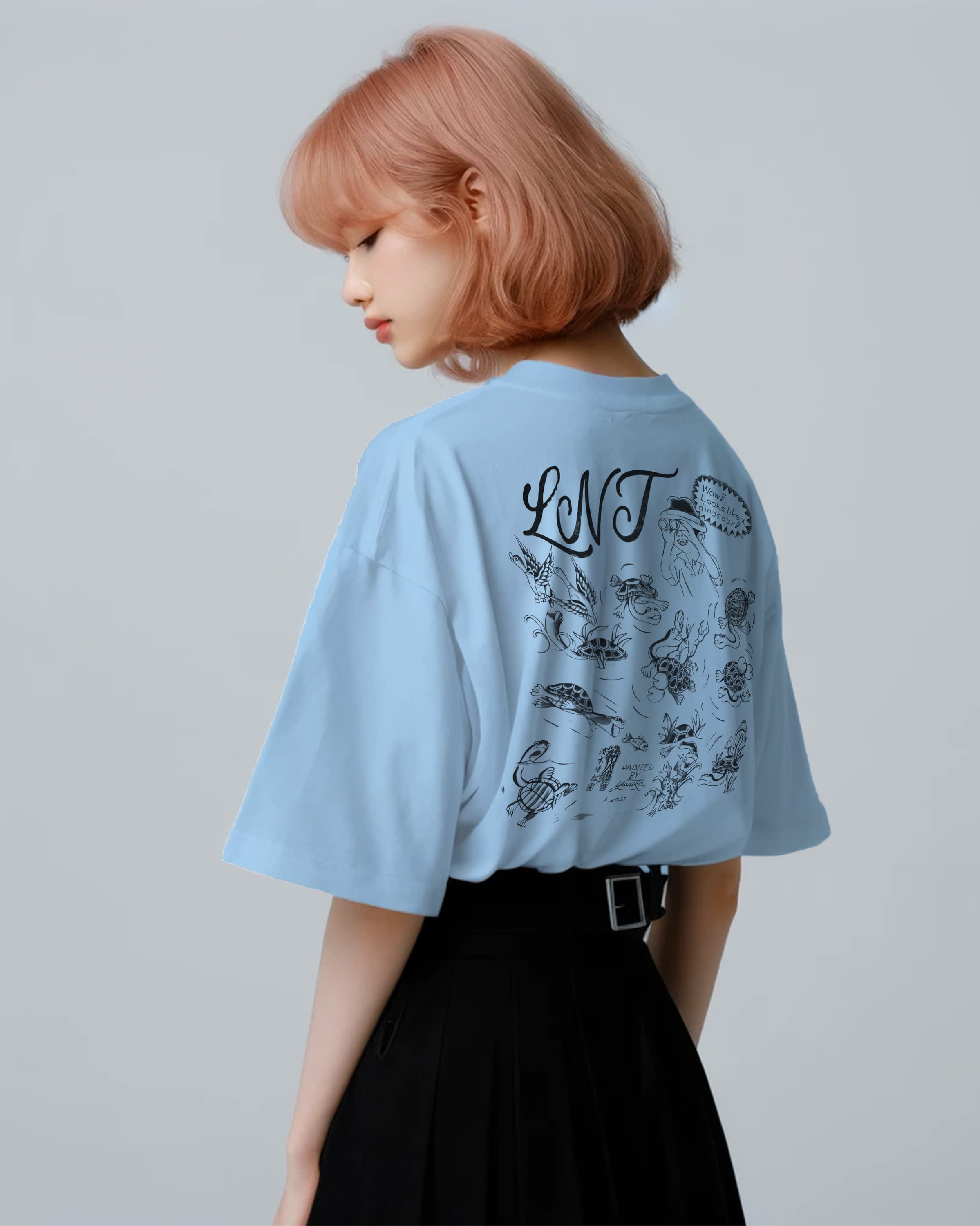 LNTオリジナルTシャツ(ライトブルー)