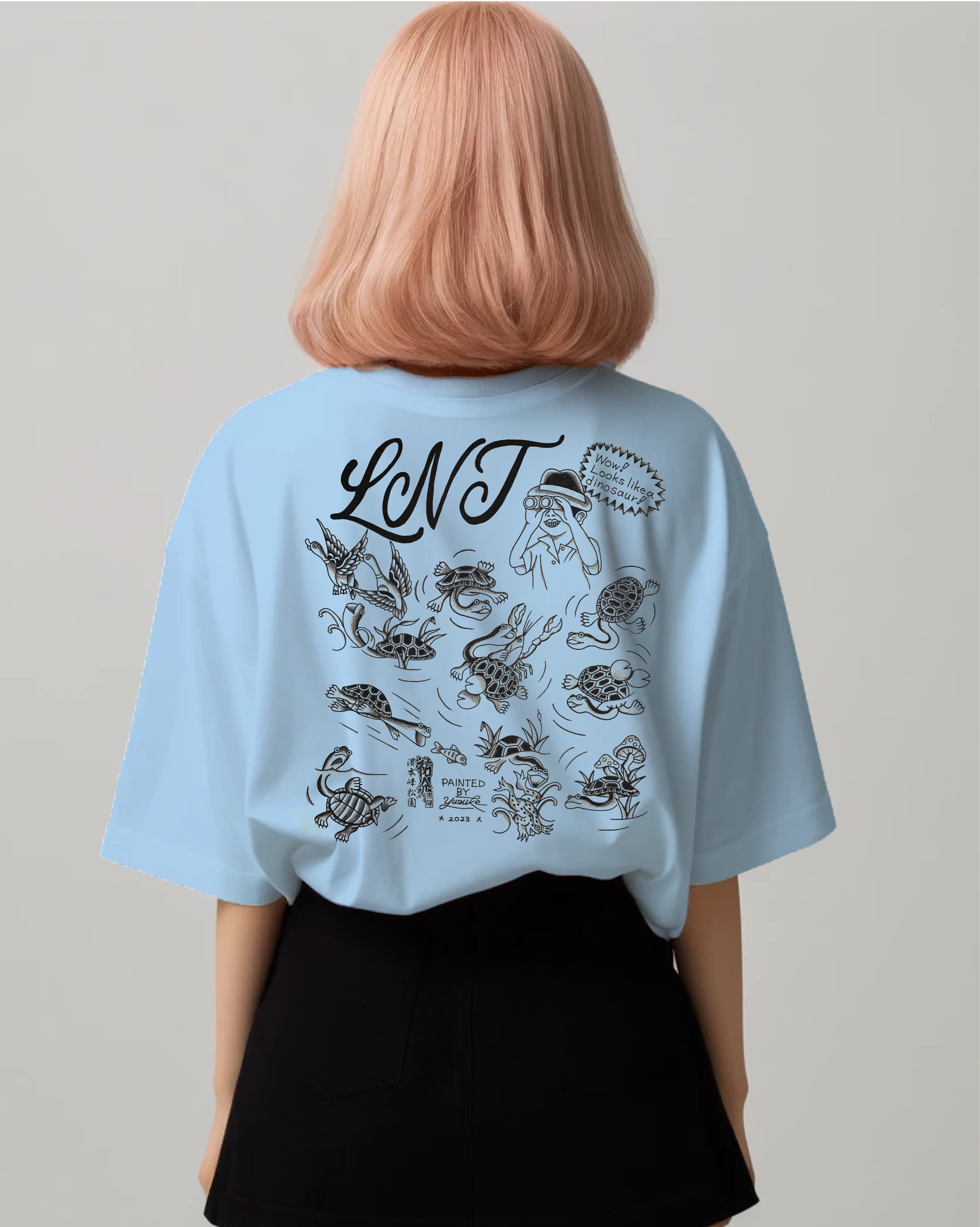 LNTオリジナルTシャツ(ライトブルー)