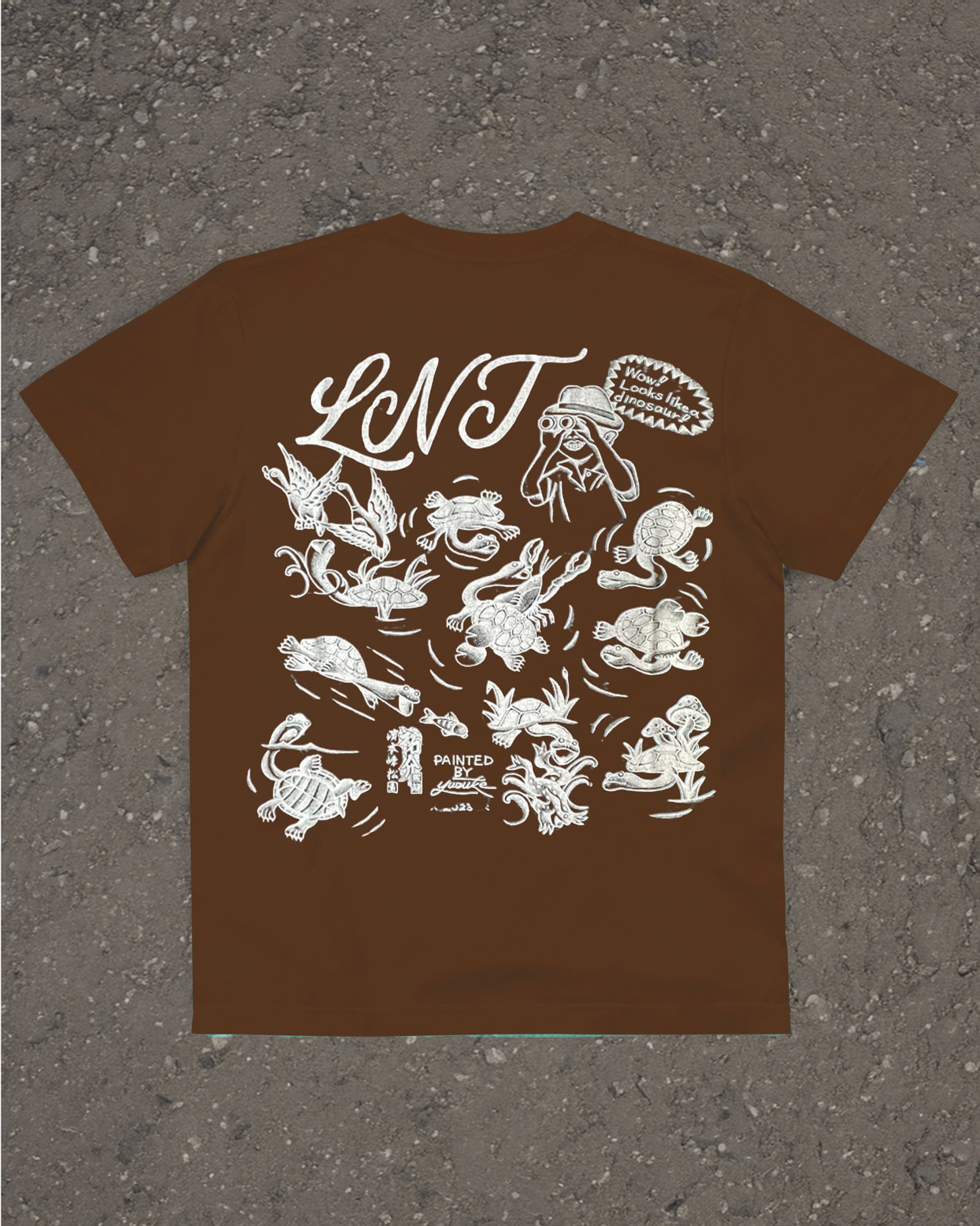 LNTオリジナルTシャツ(ブラウン)