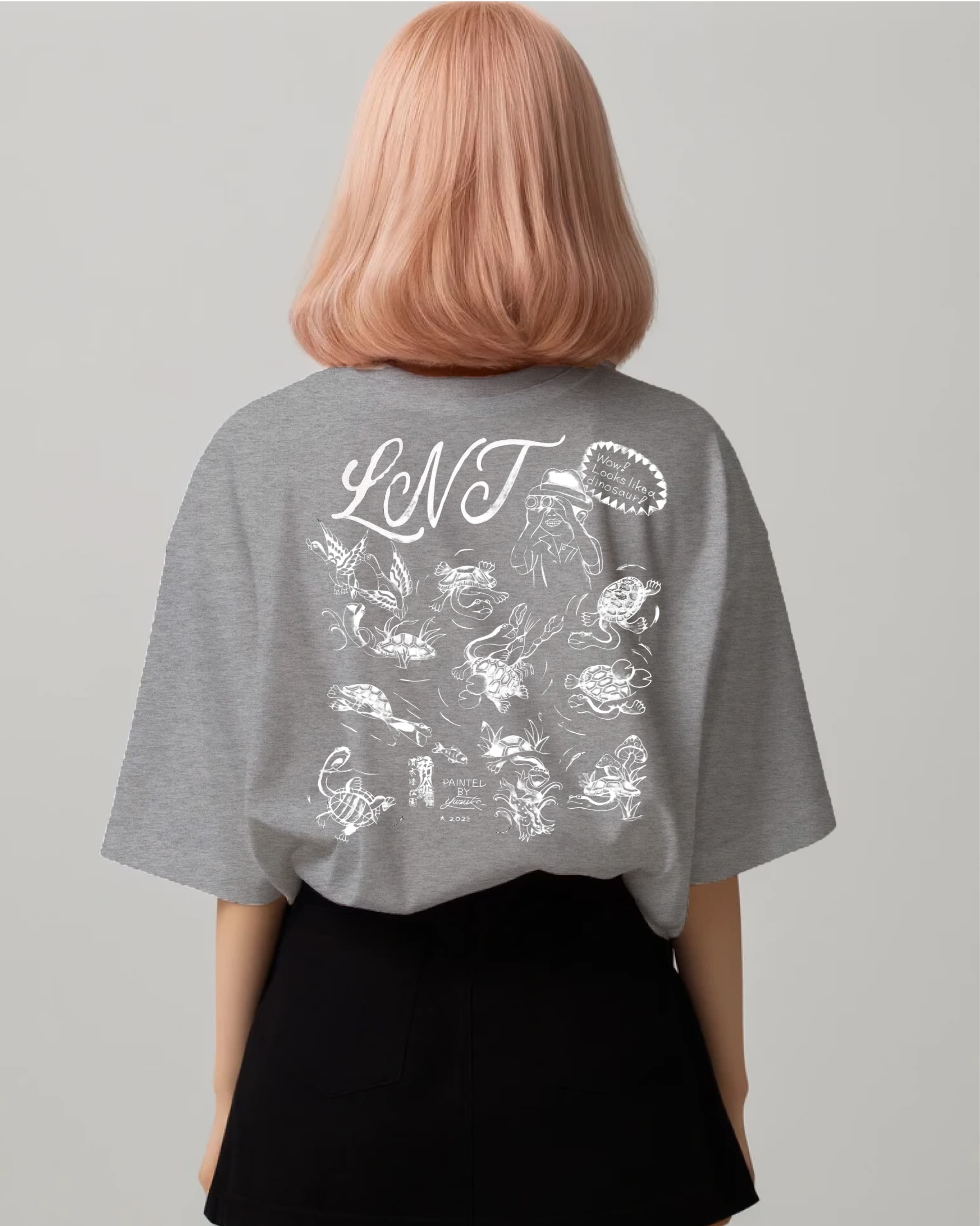 LNTオリジナルTシャツ(グレー)
