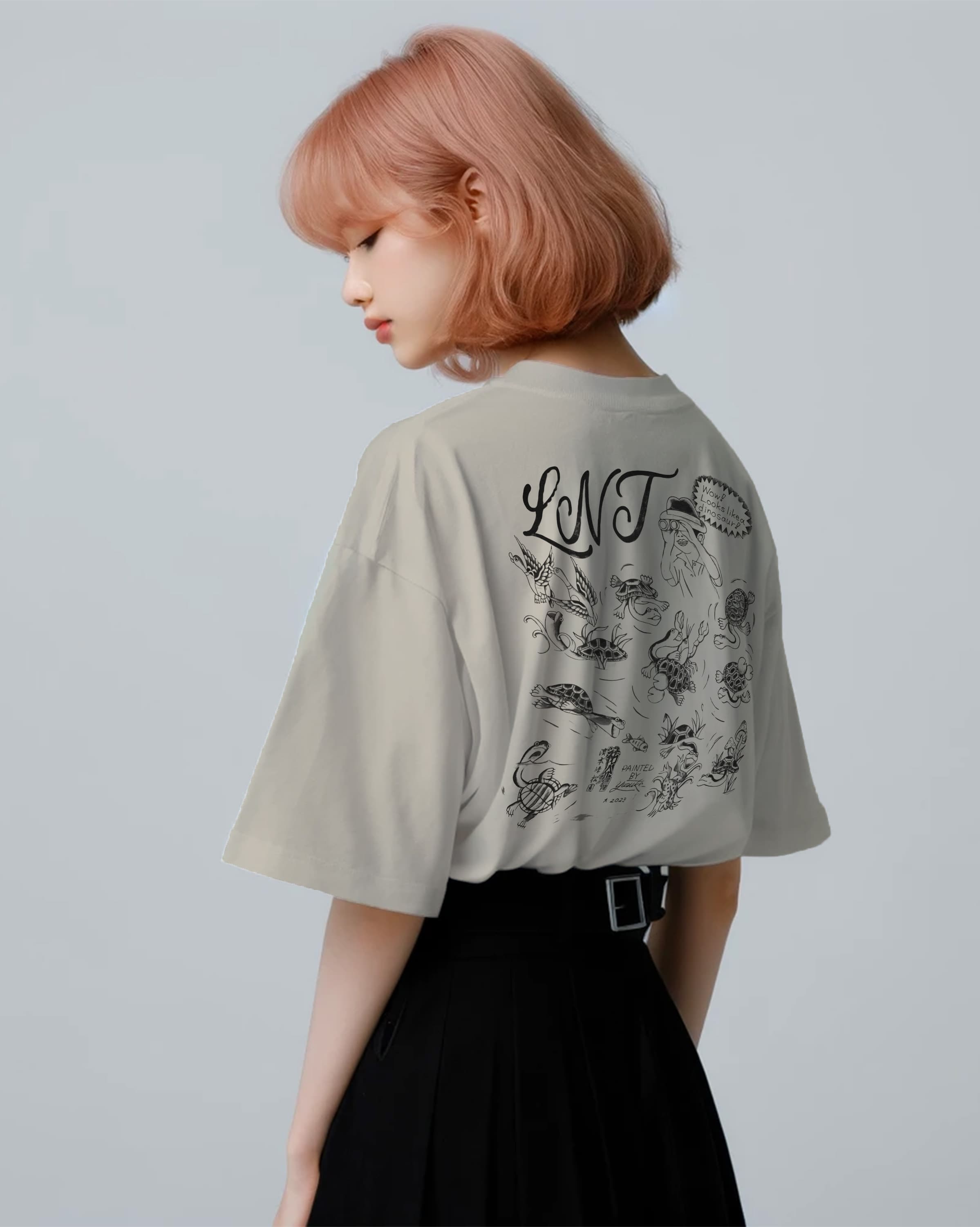 LNTオリジナルTシャツ(ベージュ)