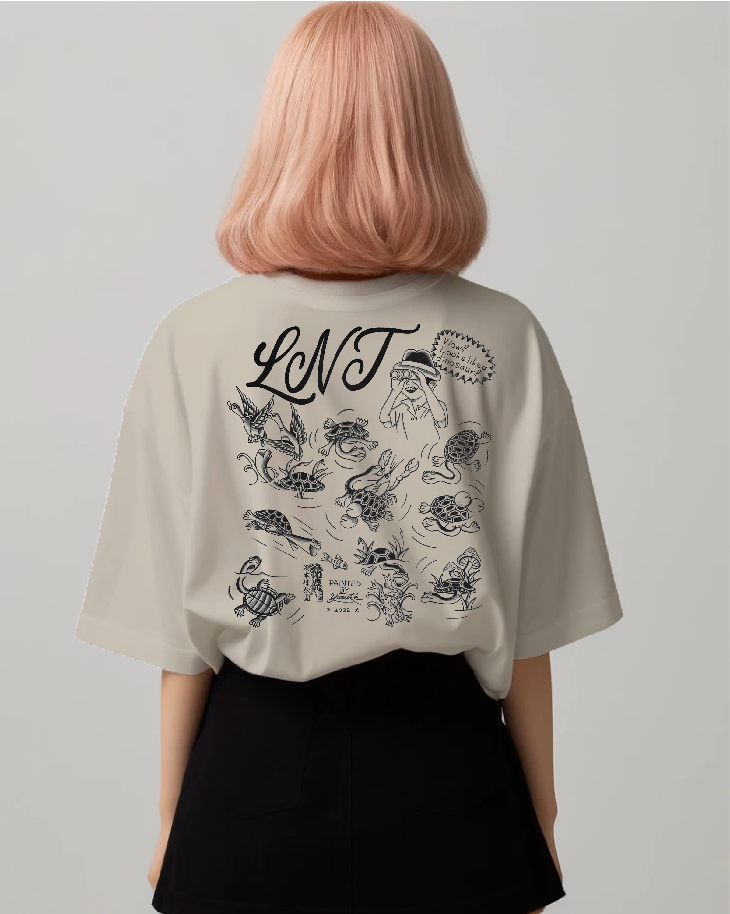 LNTオリジナルTシャツ(ベージュ)