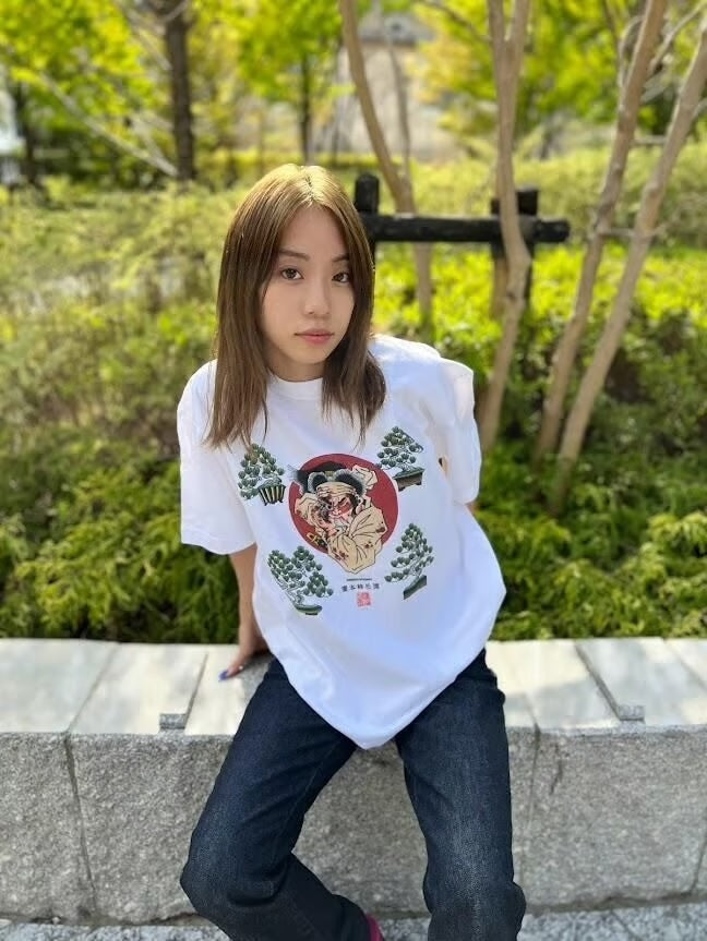 濱本祐介オリジナルTシャツ(盆栽と侍)