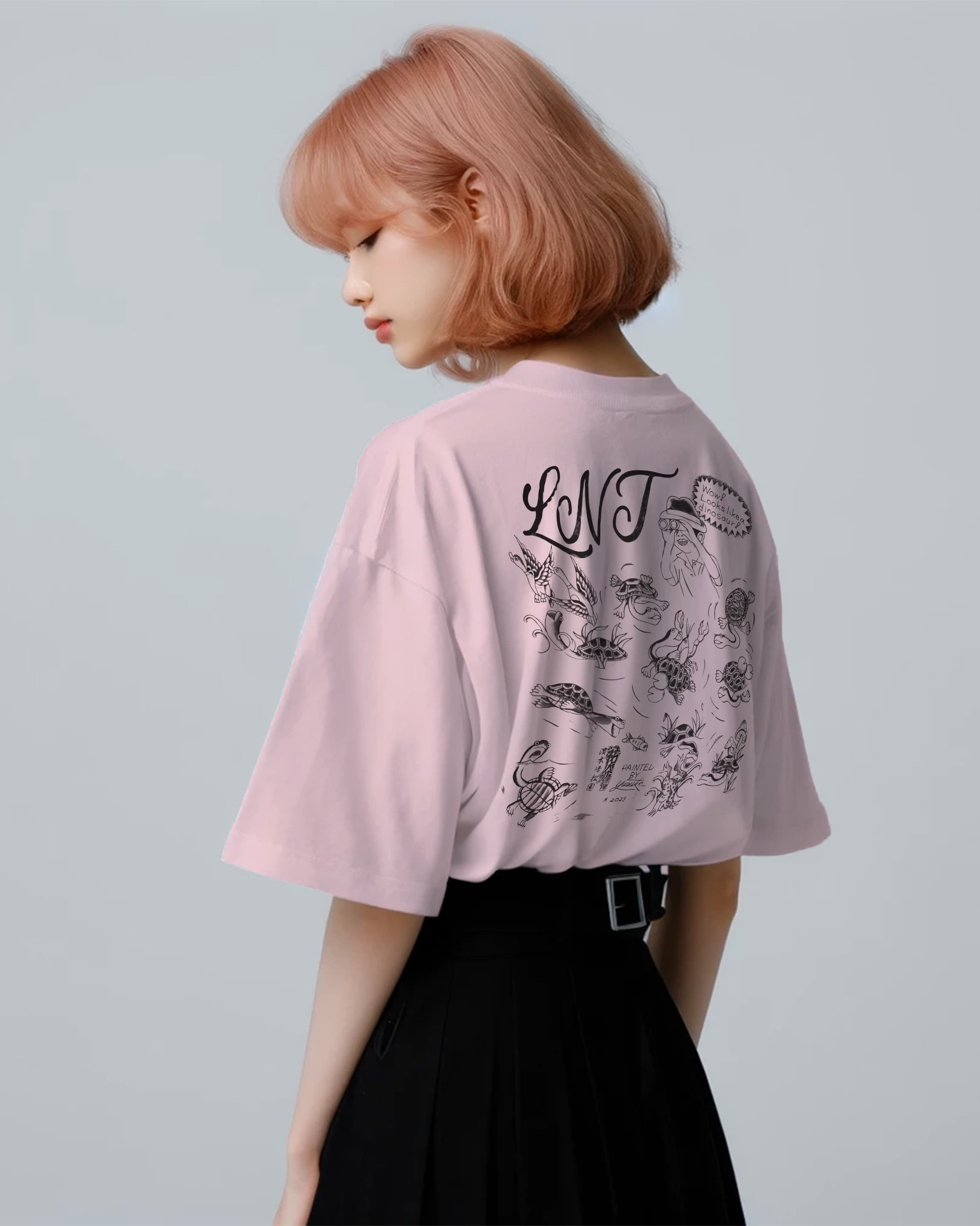LNTオリジナルTシャツ(ライトピンク)